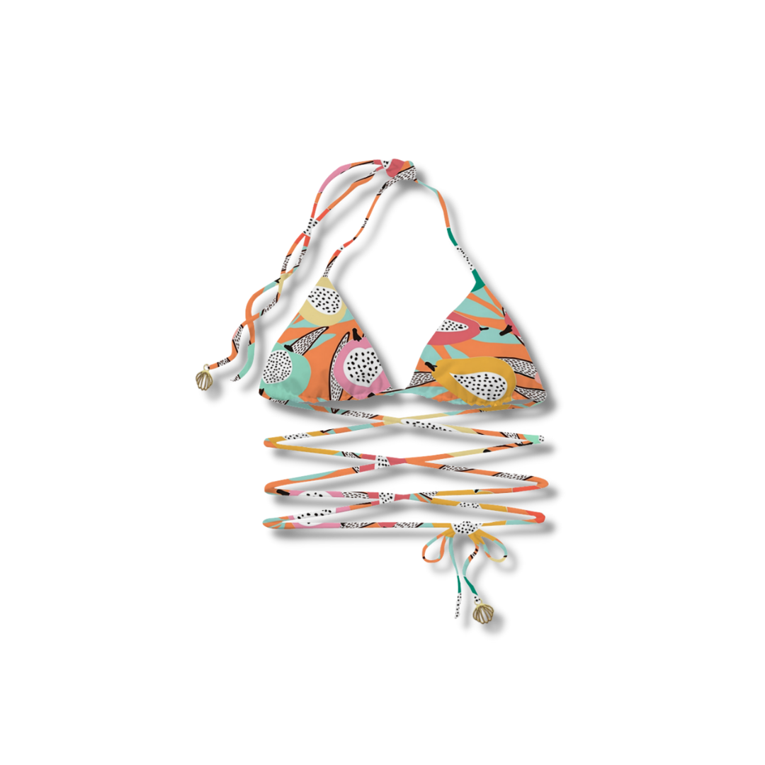 Perla’s Multiuse Bikini Top - Papaya Playa
