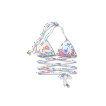 Perla’s Multiuse Bikini Top - Floral Corals